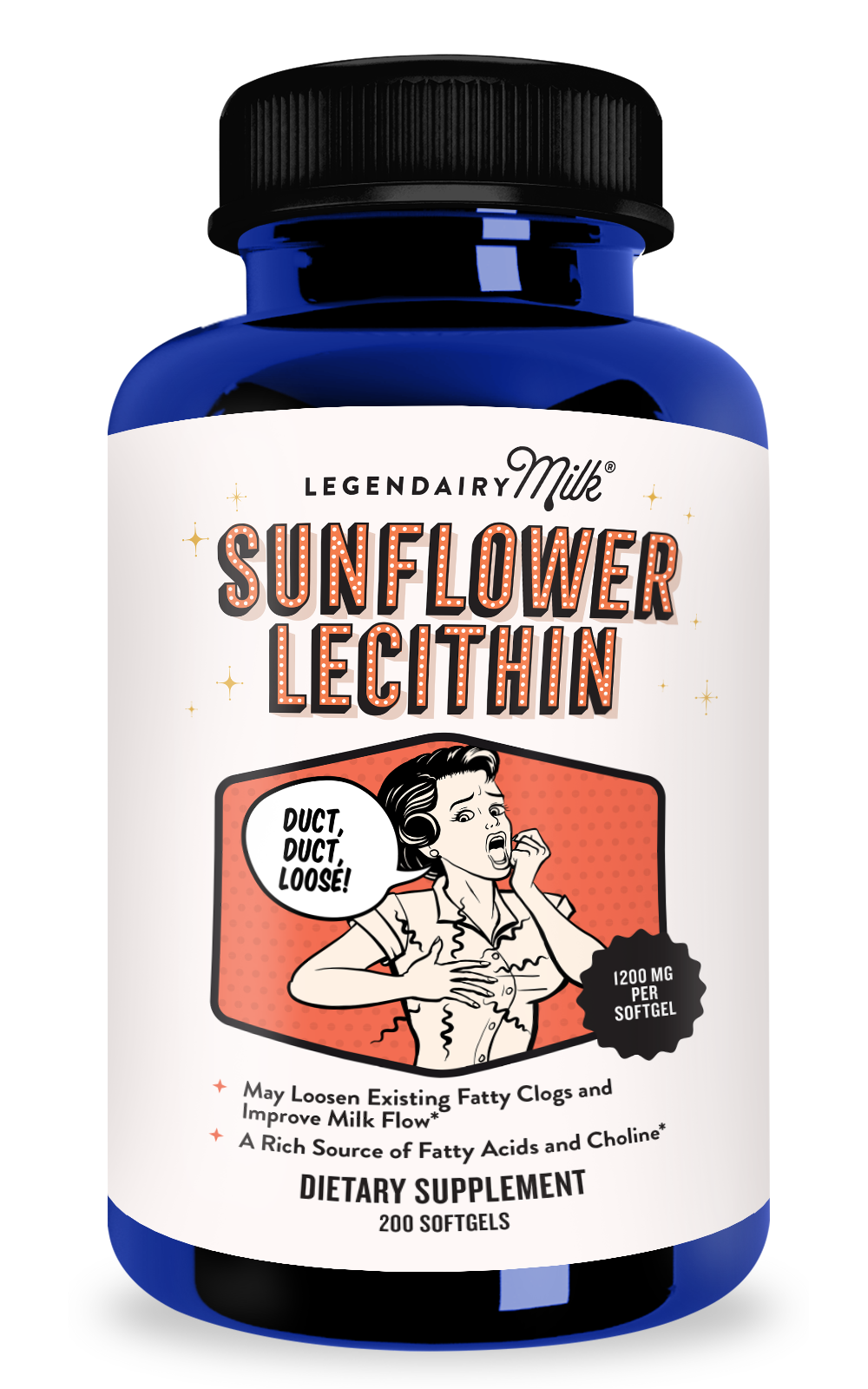 Legendairy Milk Organic Sunflower Lecithin 200 Capsules